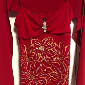 Red dress like new no tag